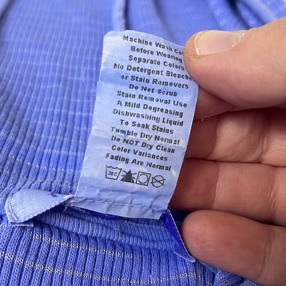 Fresh Produce Sz XXL Blue/Silver Ribbed Cotton Full Zip Hoodie Starfish Coastal - Picture 4 of 11